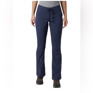 Columbia Women's Anytime Outdoor Mid Rise Boot Cut Pants, nocturnal (blue), sz 8